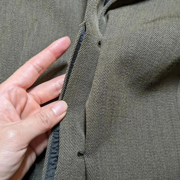 Theory Brown Wool Blazer Jacket Size 10 Hidden Buttons - Picture 6 of 9